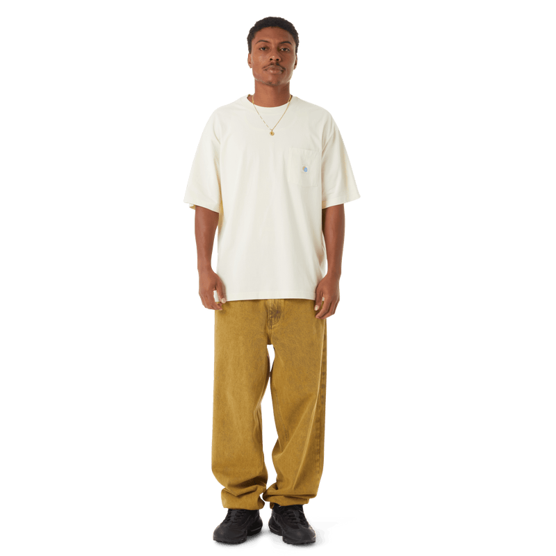 Huf Total Eclipse Knit Boxy Top Natural