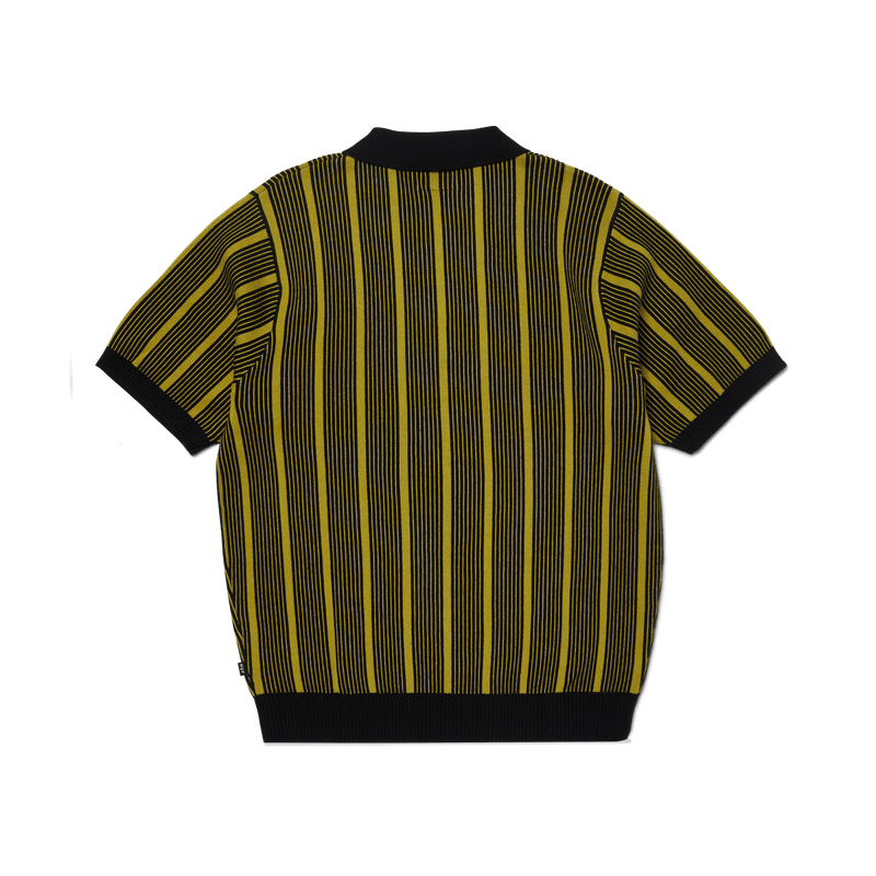 Huf Trace Stripe Knit Top Moss
