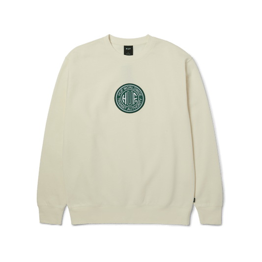 HUF Transit Authority Crewneck Sweatshirt Bleach
