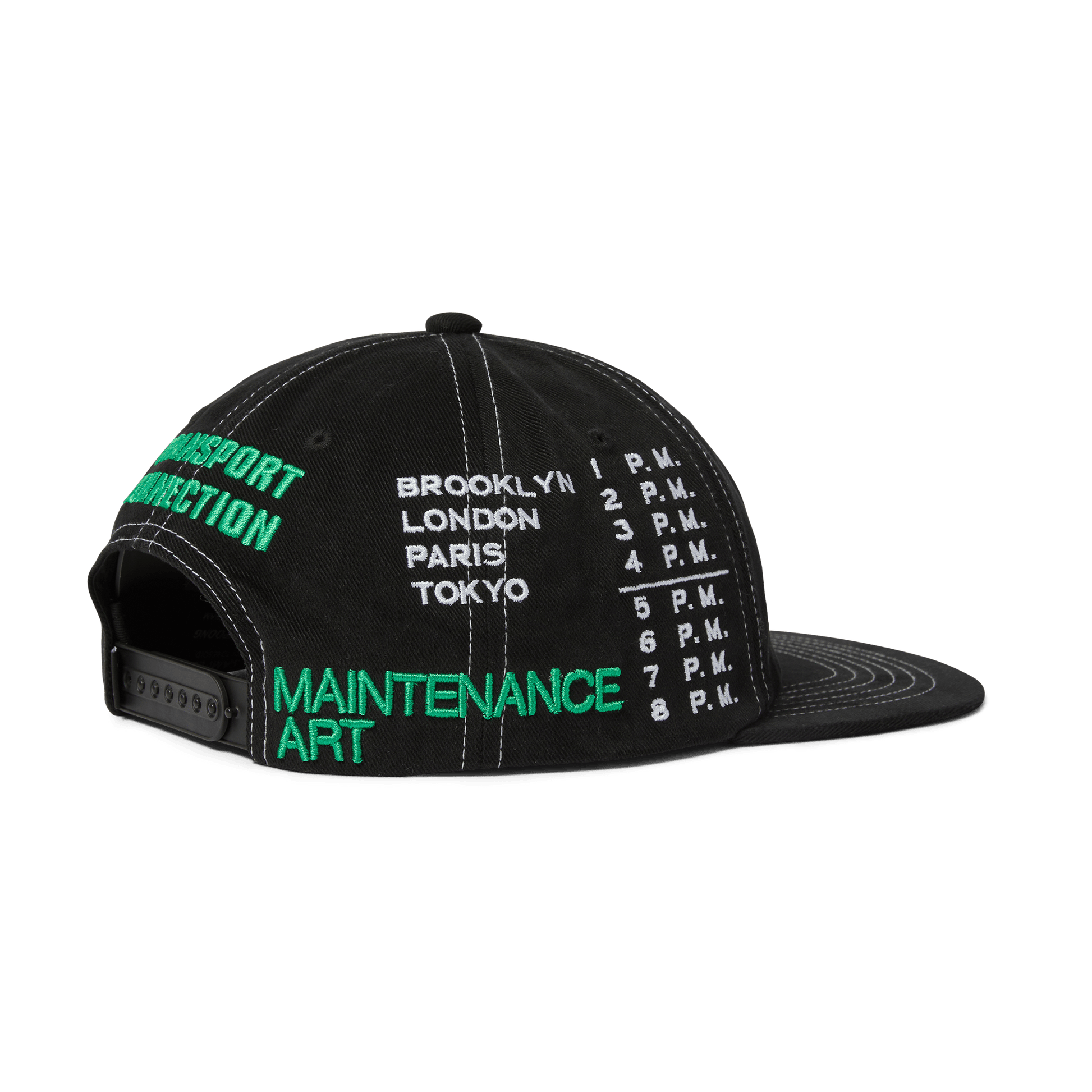 HUF Transport Connection Snapback Hat Black