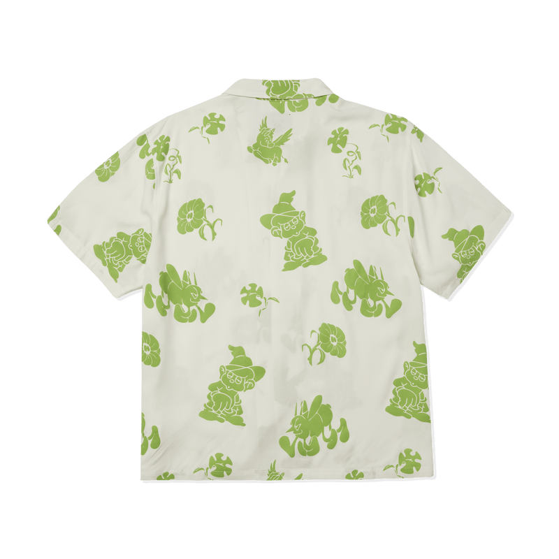 Huf Trip Flocked Resort Shirt White