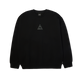 Huf Triple Triangle Embroidered Crewneck Sweatshirt Black/Grey
