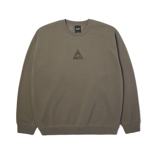 Triple Triangle Embroidered Crewneck Sweatshirt