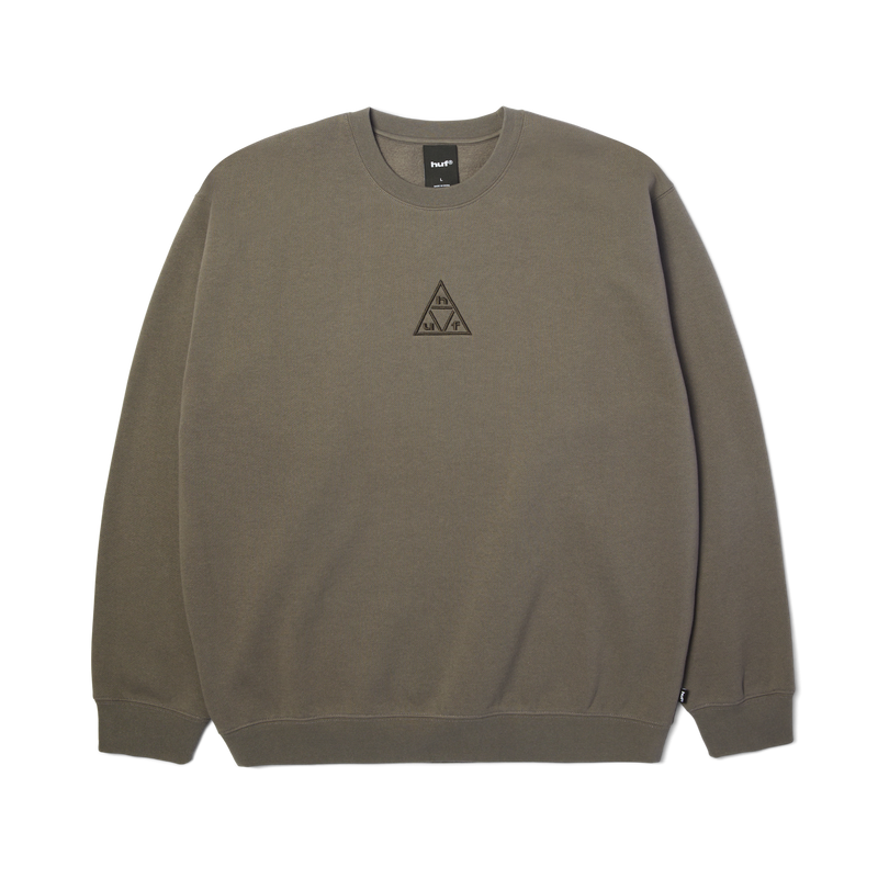 Triple Triangle Embroidered Crewneck Sweatshirt