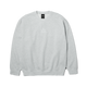 HUF Triple Triangle Embroidered Crewneck Sweatshirt Heather Grey/White
