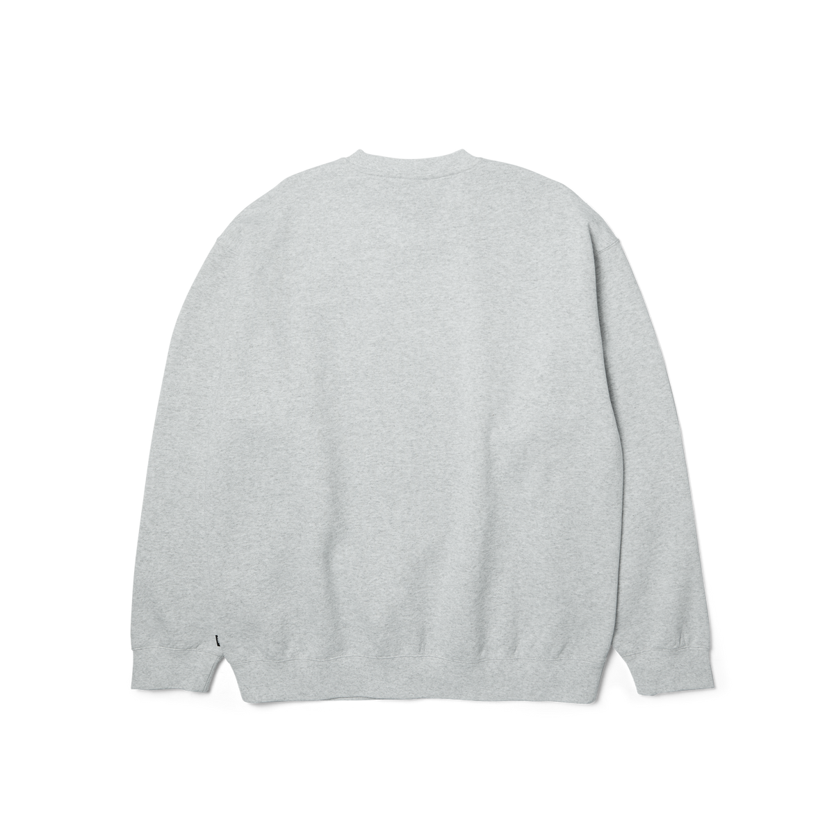 HUF Triple Triangle Embroidered Crewneck Sweatshirt Heather Grey/White