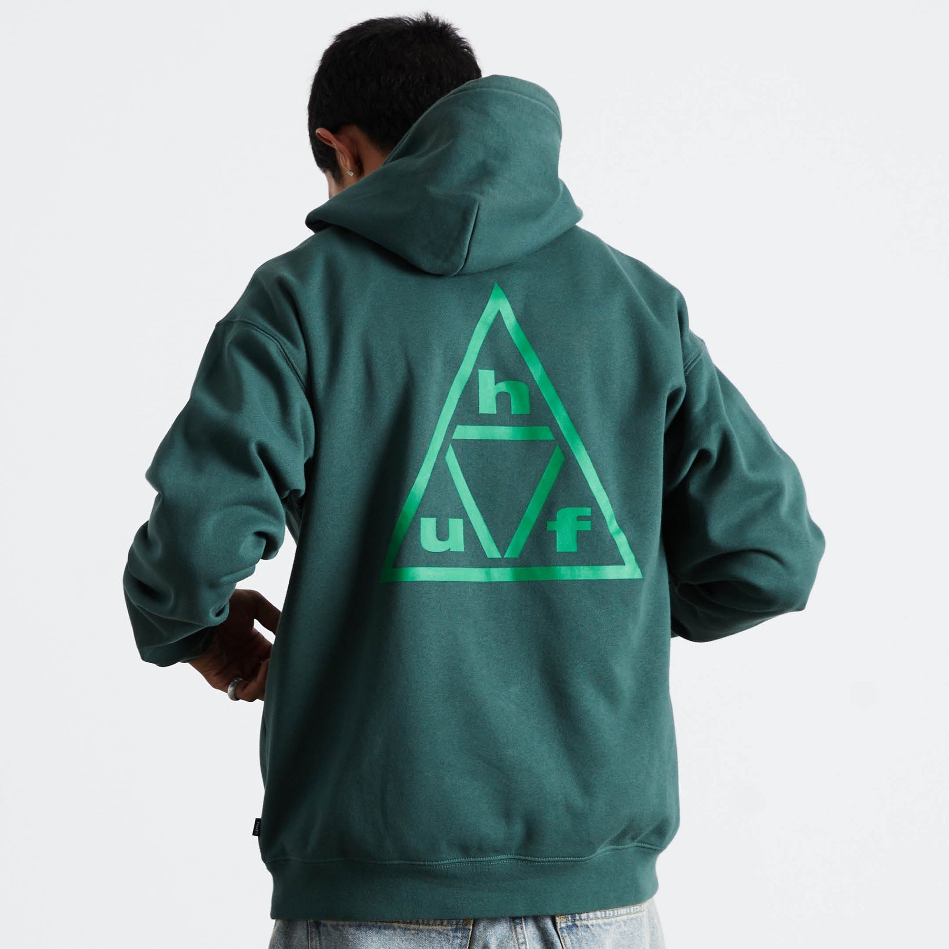 Huf Triple Triangle Pullover Hoodie Forest Green/Green