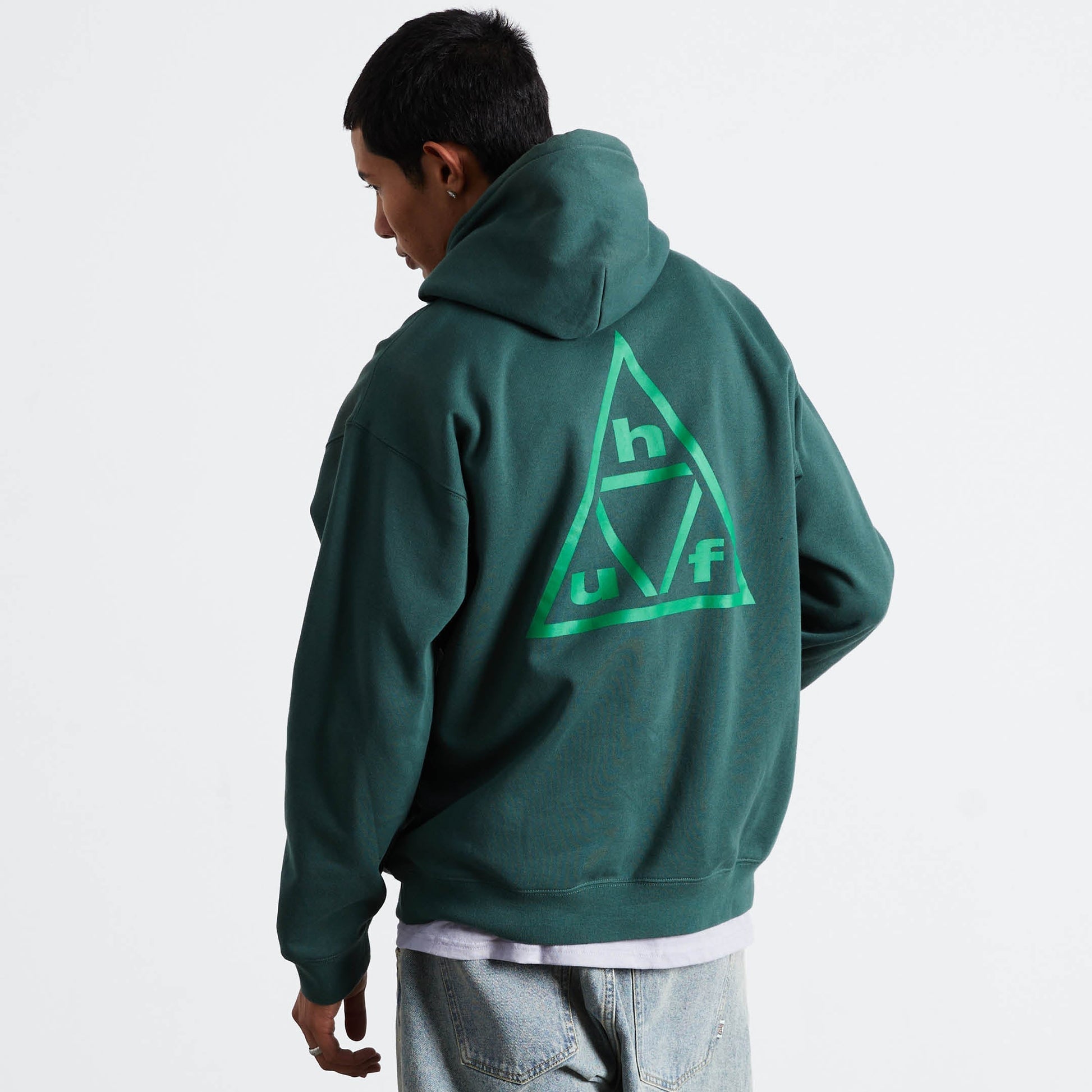 Huf Triple Triangle Pullover Hoodie Forest Green/Green