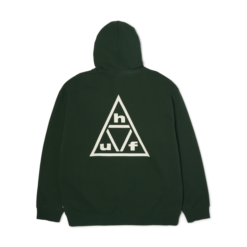 HUF Triple Triangle Pullover Hoodie Forest Green/White