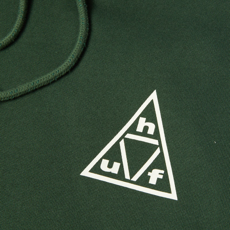 HUF Triple Triangle Pullover Hoodie Forest Green/White