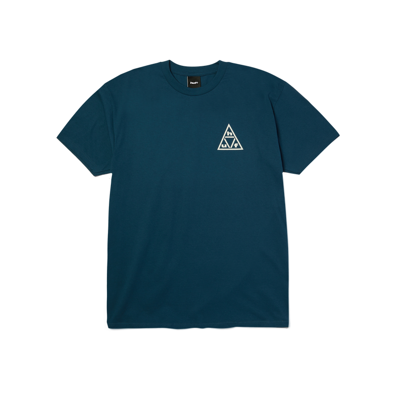 Huf Triple Triangle T-Shirt Harbor Blue White