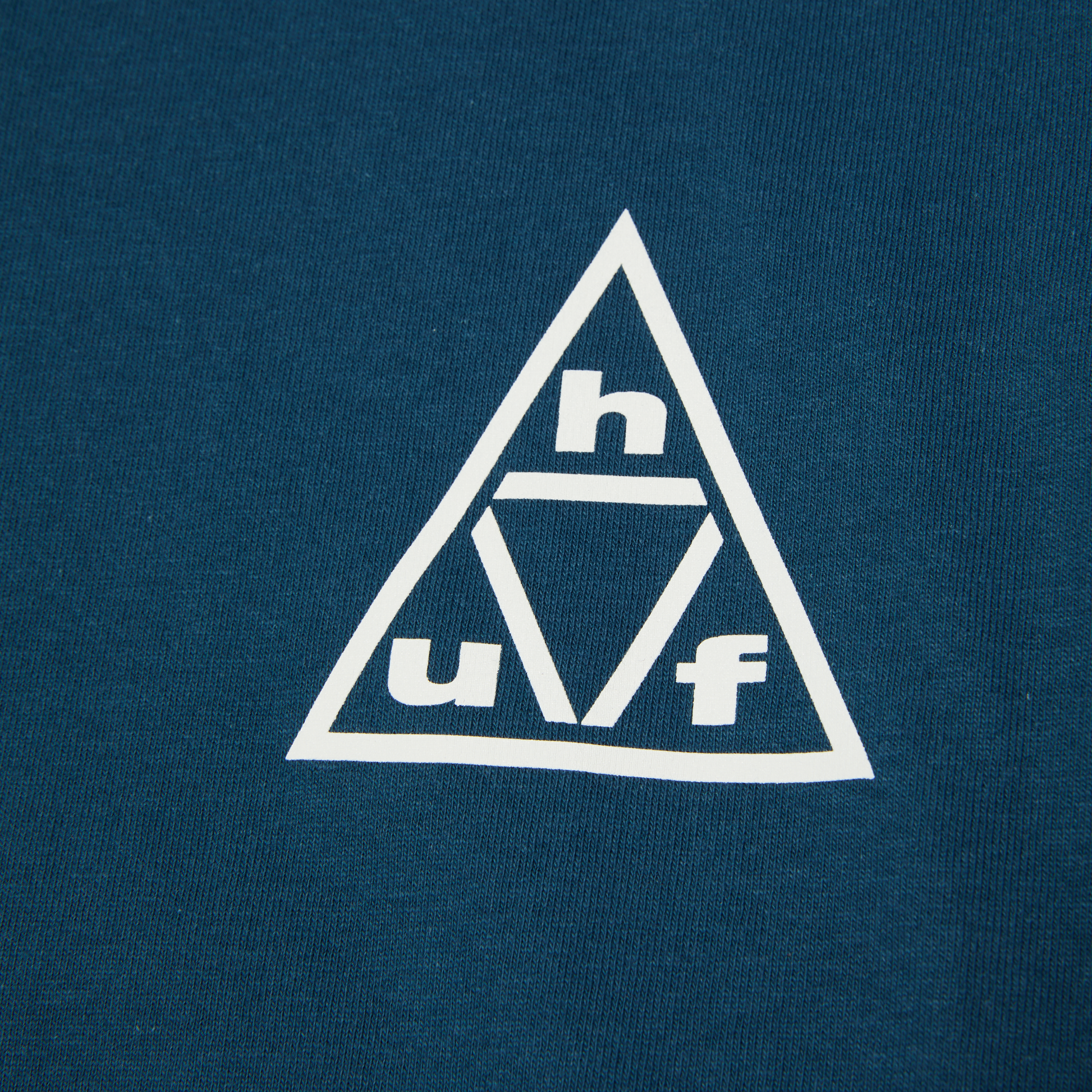 Huf Triple Triangle T-Shirt Harbor Blue White