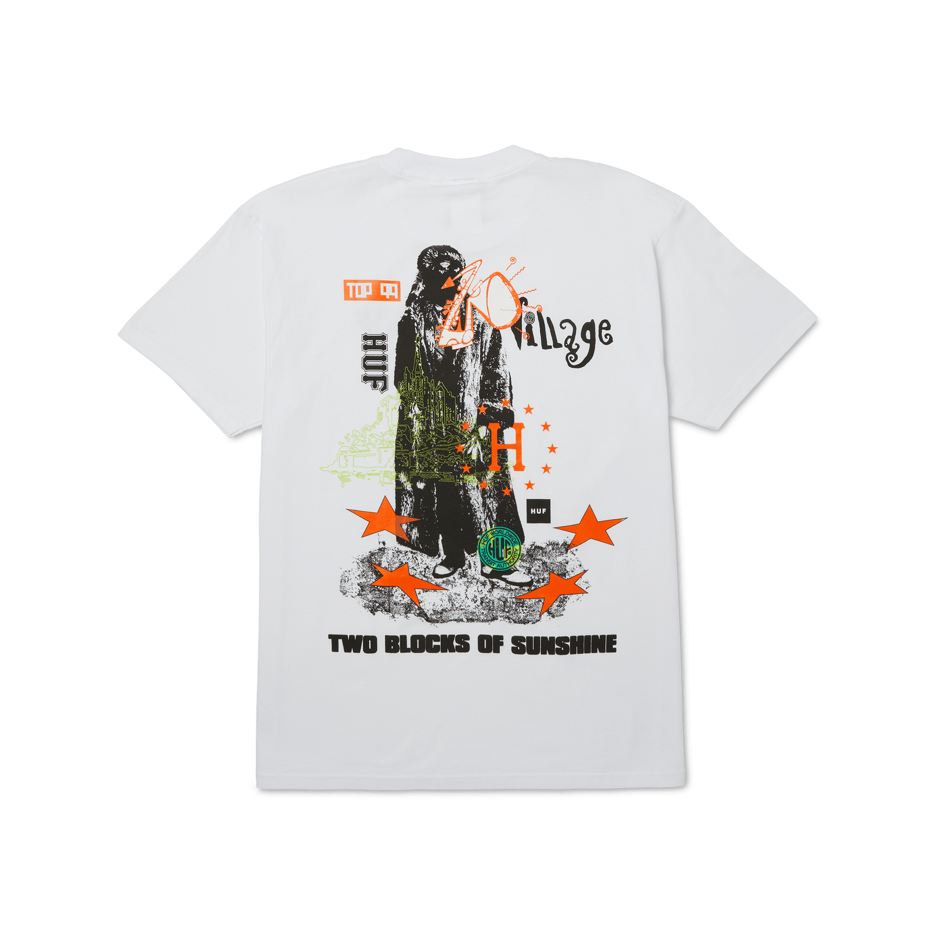 Huf Two Blocks Of Sunshine T-Shirt White