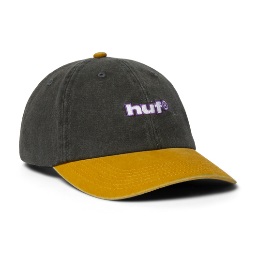 Huf Two Tone 89 Washed 6-Panel Strapback Hat Black