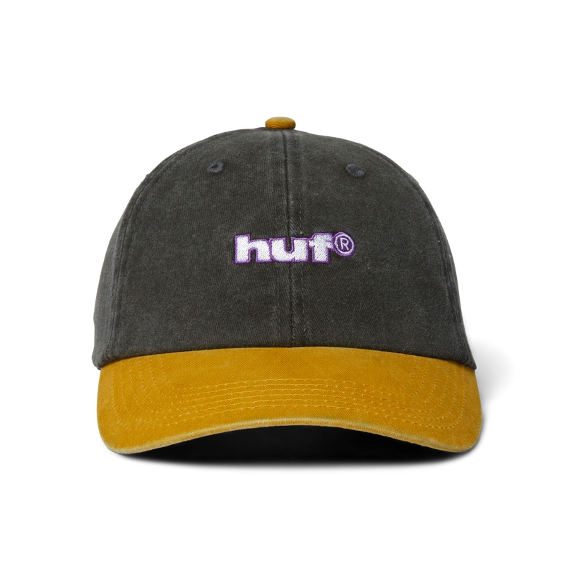 Huf Two Tone 89 Washed 6-Panel Strapback Hat Black