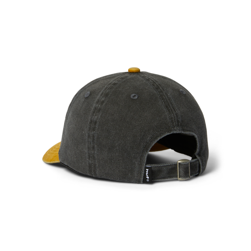 Huf Two Tone 89 Washed 6-Panel Strapback Hat Black