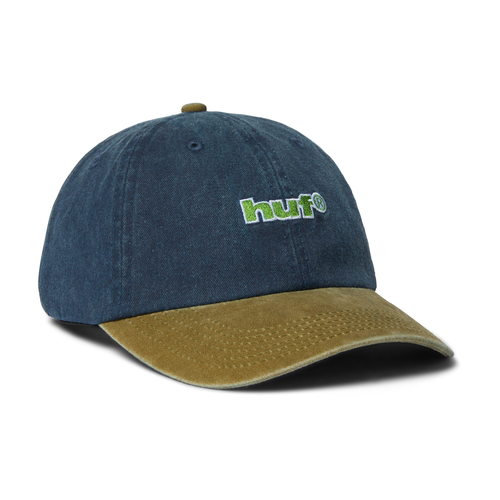 Huf Two Tone 89 Washed 6-Panel Strapback Hat Navy