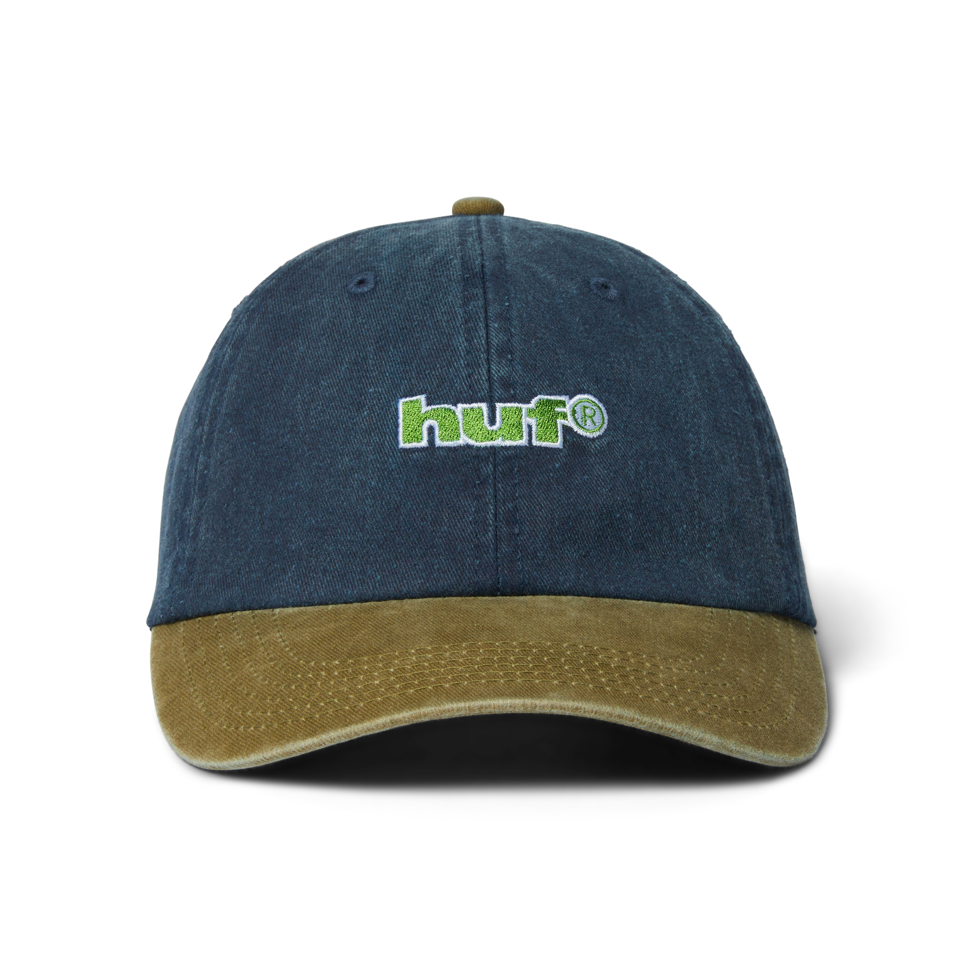 Huf Two Tone 89 Washed 6-Panel Strapback Hat Navy