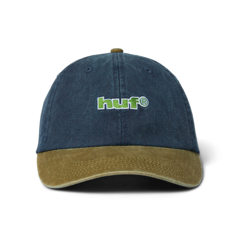 Huf Two Tone 89 Washed 6-Panel Strapback Hat Navy