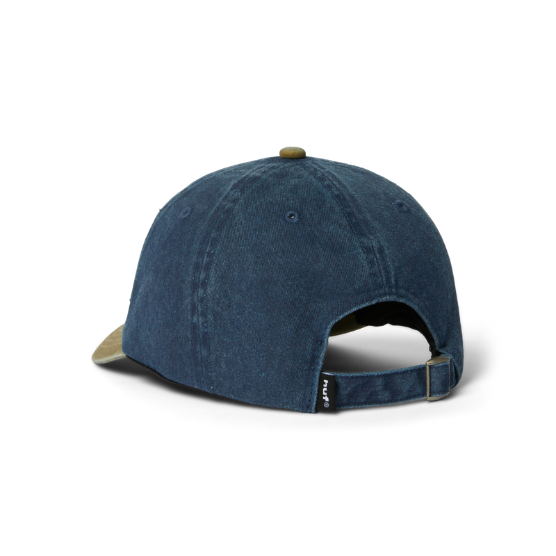Huf Two Tone 89 Washed 6-Panel Strapback Hat Navy