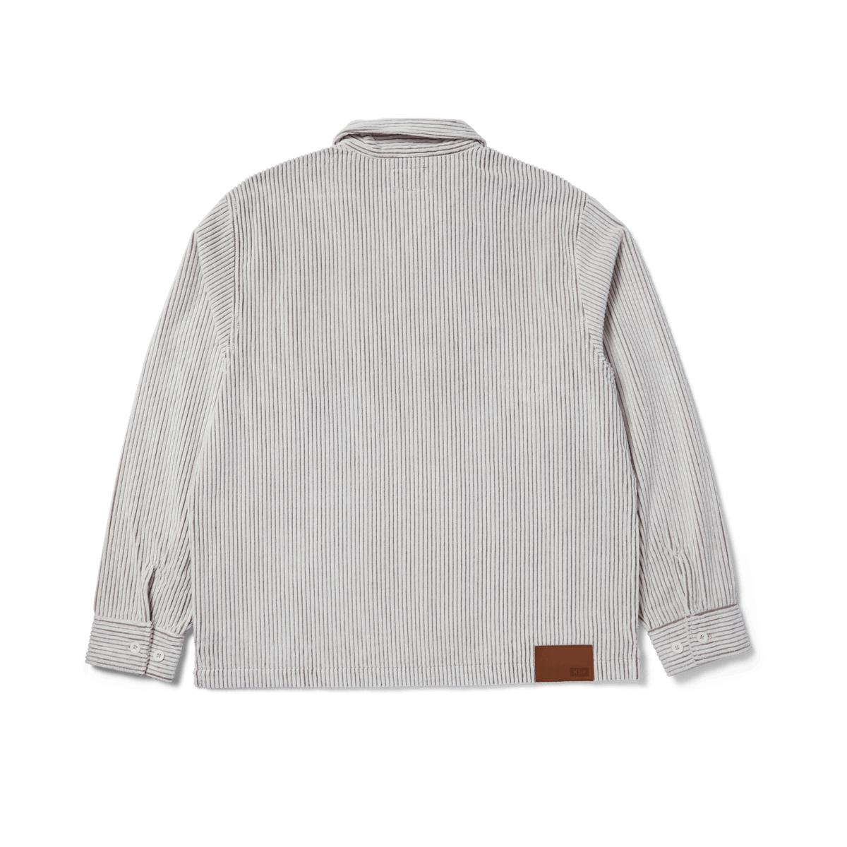 Two Tone Corduroy Zip Shacket