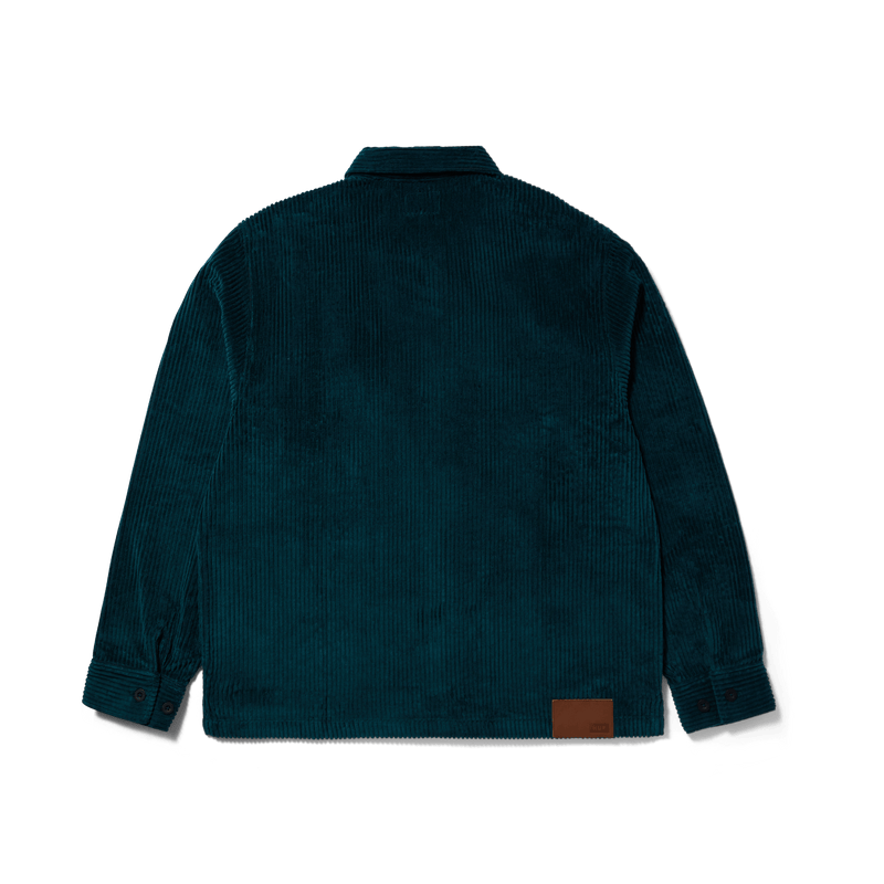 Huf Two Tone Corduroy Zip Shacket Sycamore
