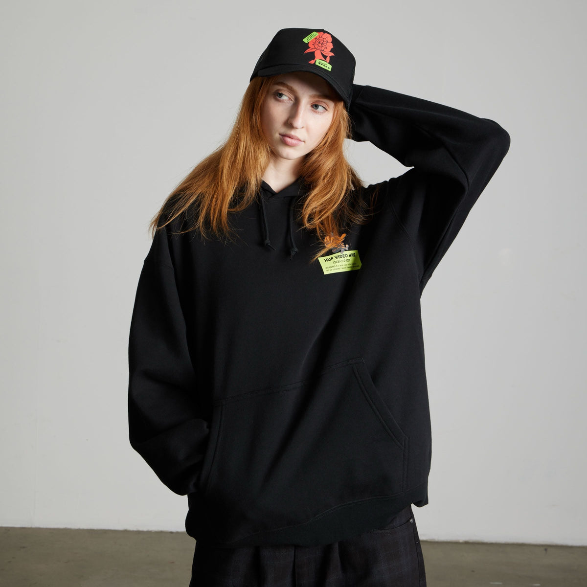 HUF Video Genie Pullover Hoodie Black