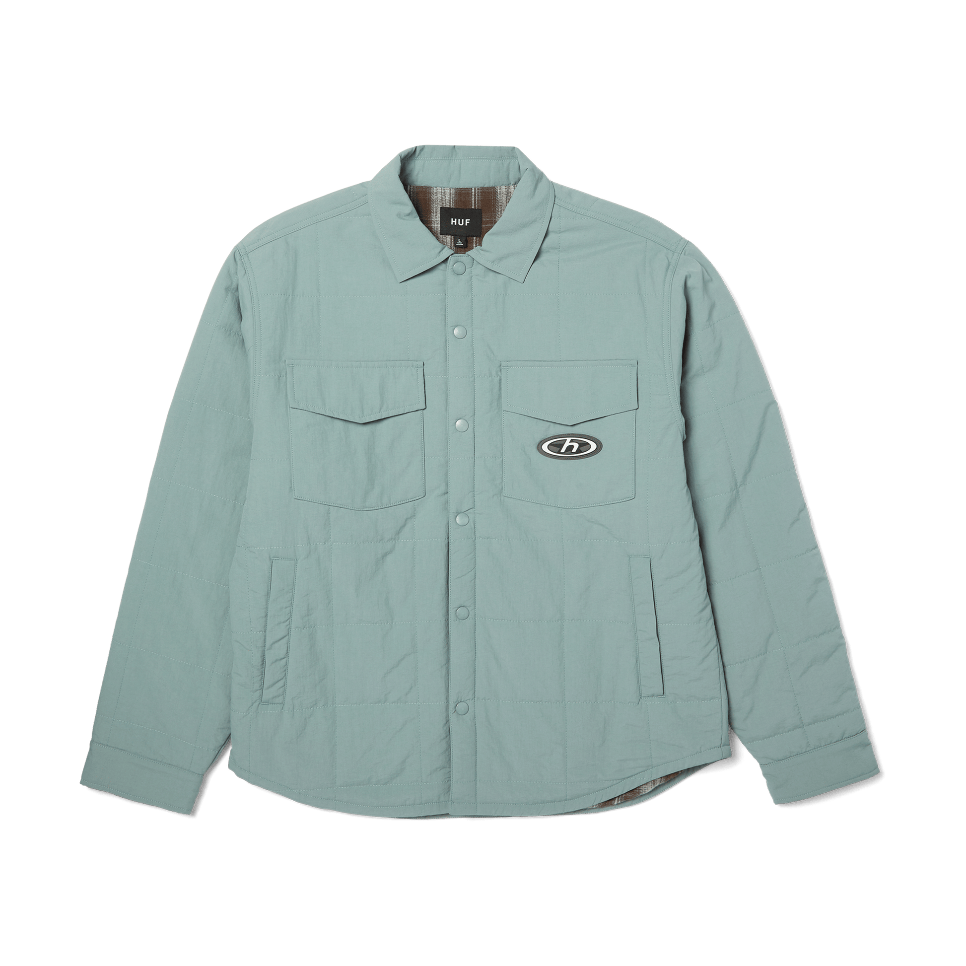 Huf Villard Shacket Steel Blue
