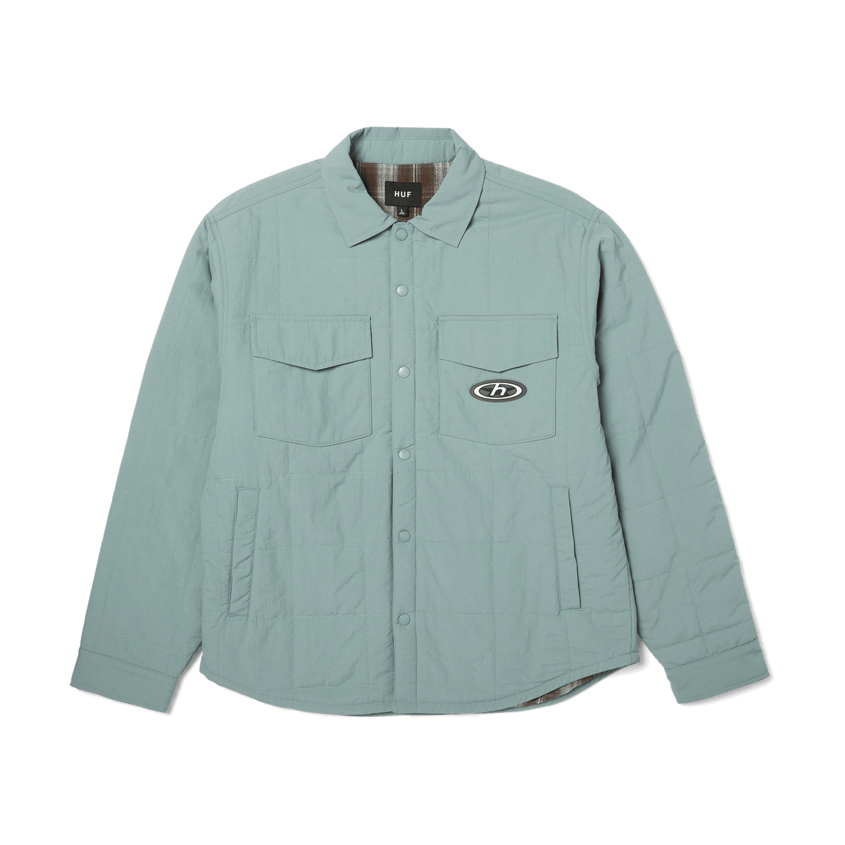 Huf Villard Shacket Steel Blue