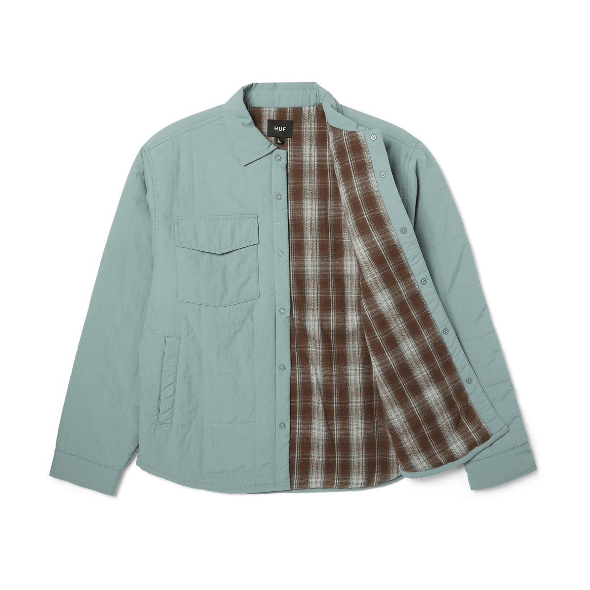 Huf Villard Shacket Steel Blue