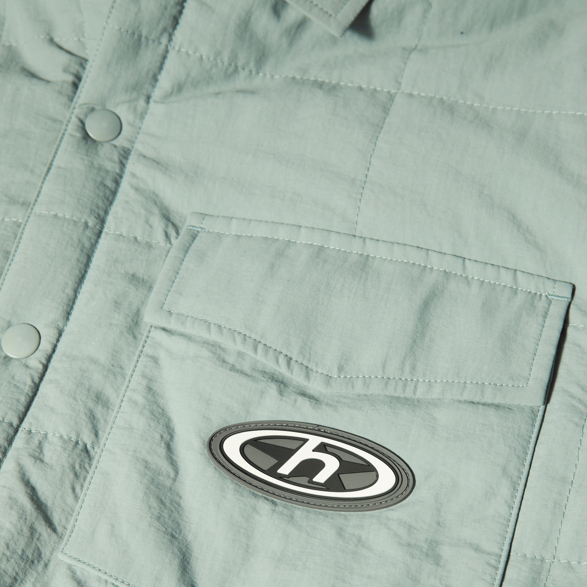 Huf Villard Shacket Steel Blue
