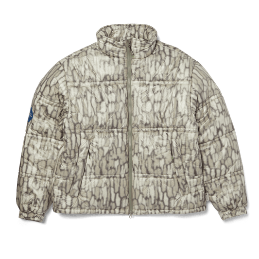 Huf 89 Warped Camo Tyvek Puffer Muted Camo
