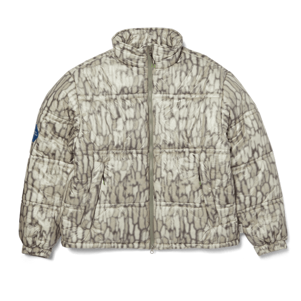 Huf 89 Warped Camo Tyvek Puffer Muted Camo