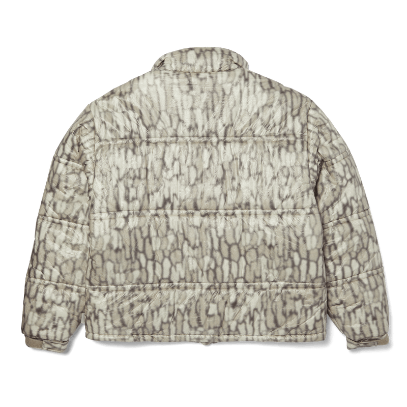Huf 89 Warped Camo Tyvek Puffer Muted Camo