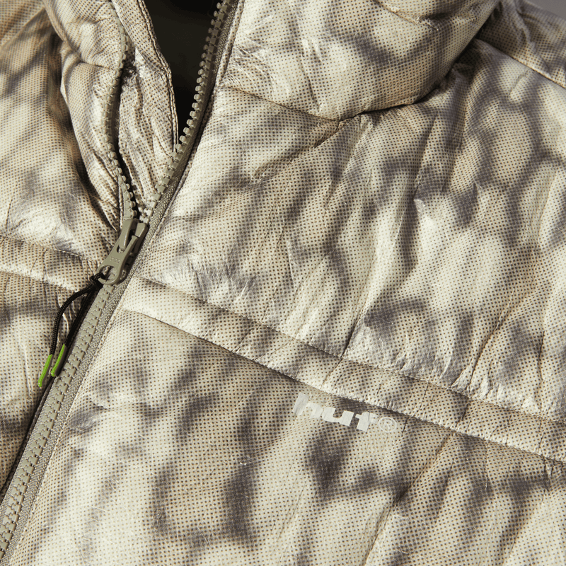 Huf 89 Warped Camo Tyvek Puffer Muted Camo