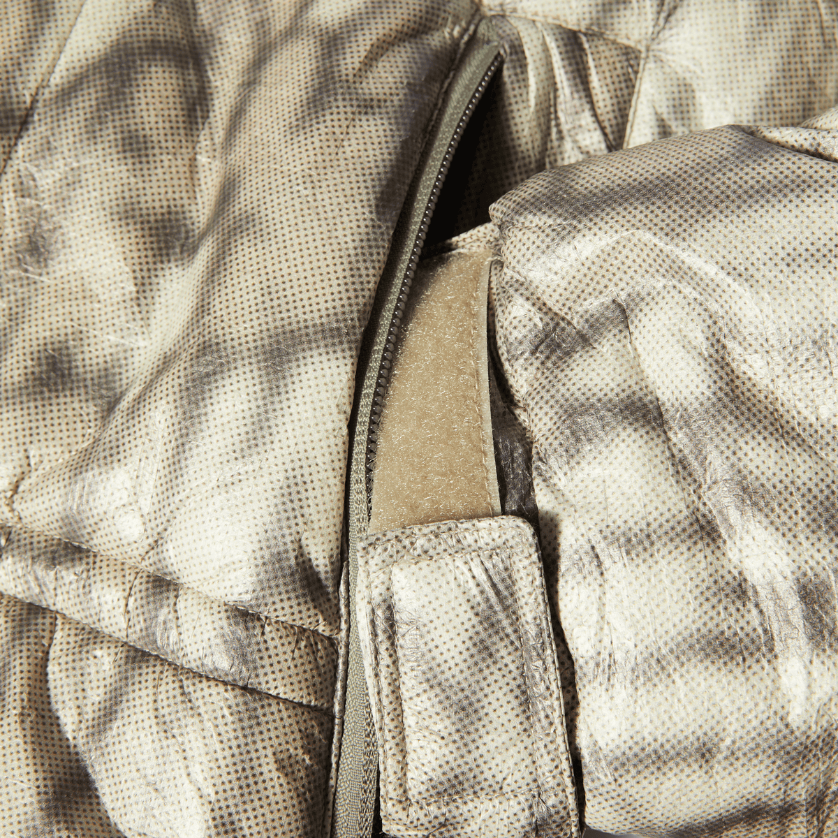 Huf 89 Warped Camo Tyvek Puffer Muted Camo