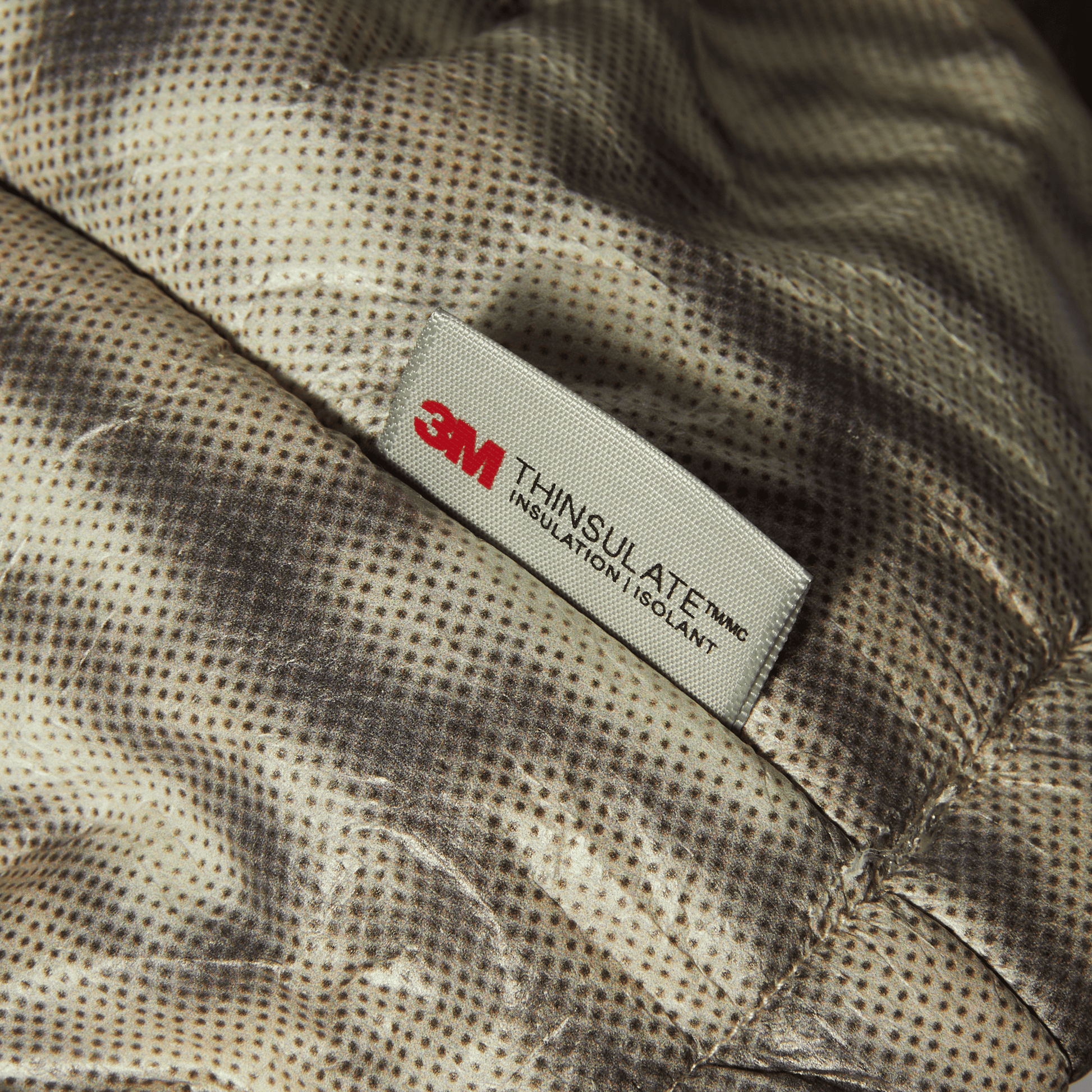 Huf 89 Warped Camo Tyvek Puffer Muted Camo