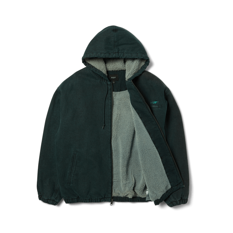 Huf What A Jungle Denim Work Jacket Evergreen