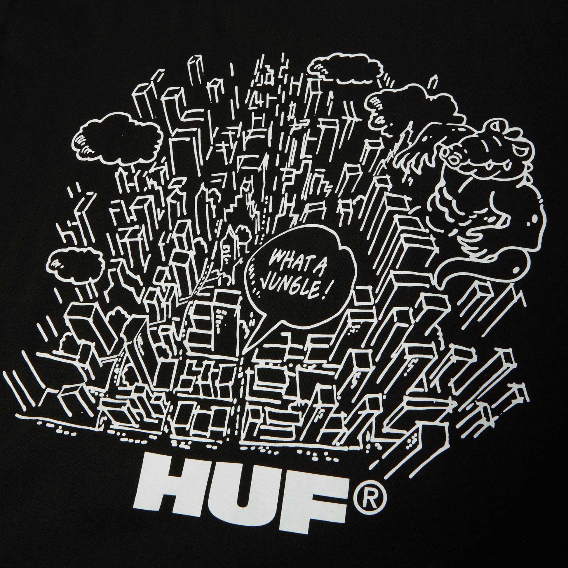 Huf What A Jungle T-Shirt Black
