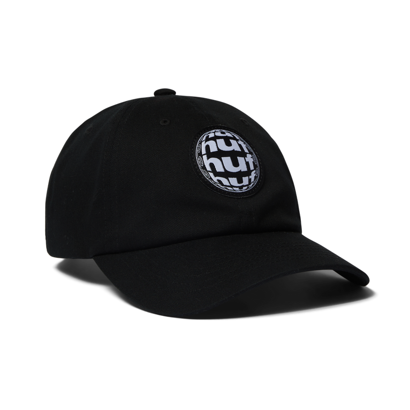 Huf Wide Angle 6-Panel Curved-Visor Hat Black