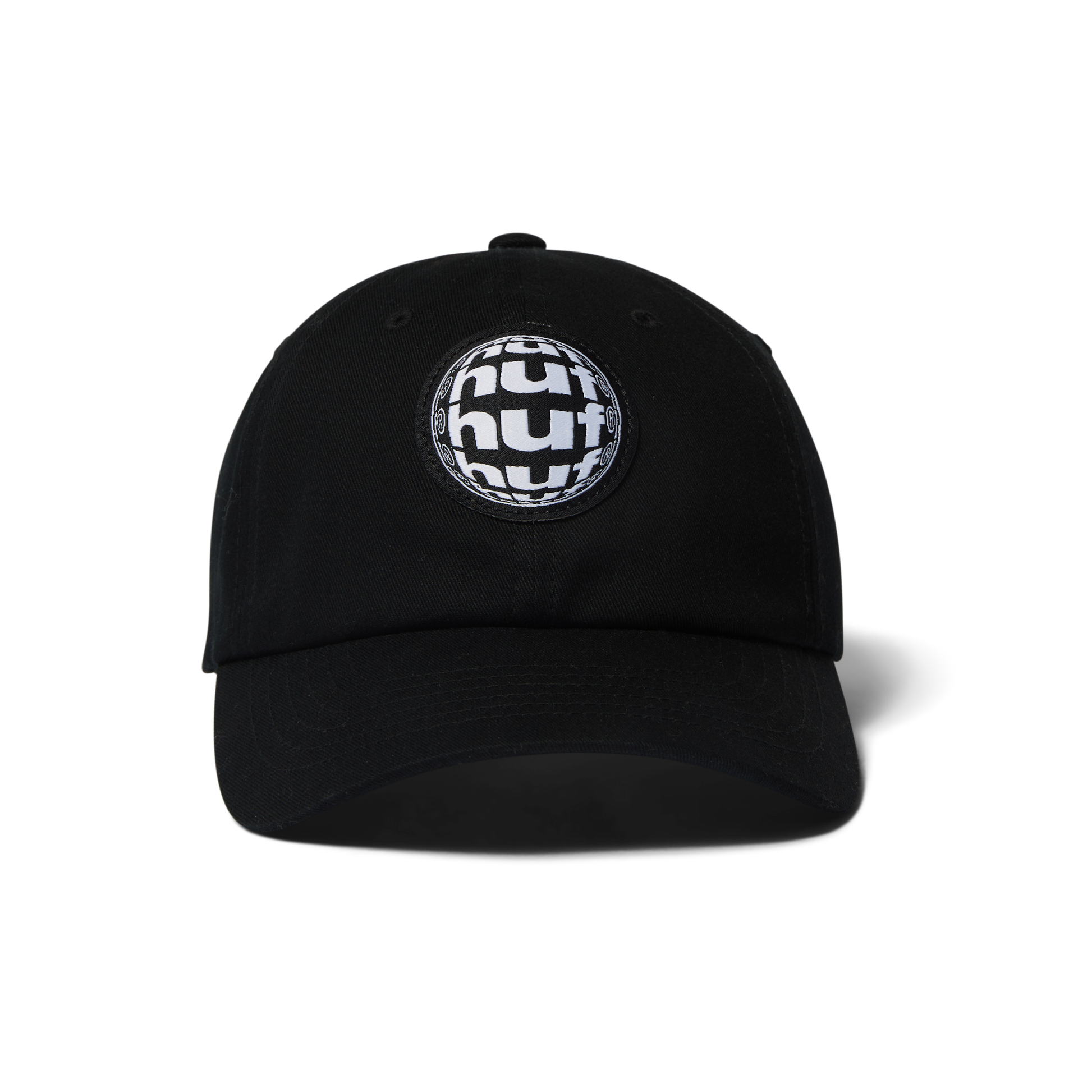Huf Wide Angle 6-Panel Curved-Visor Hat Black
