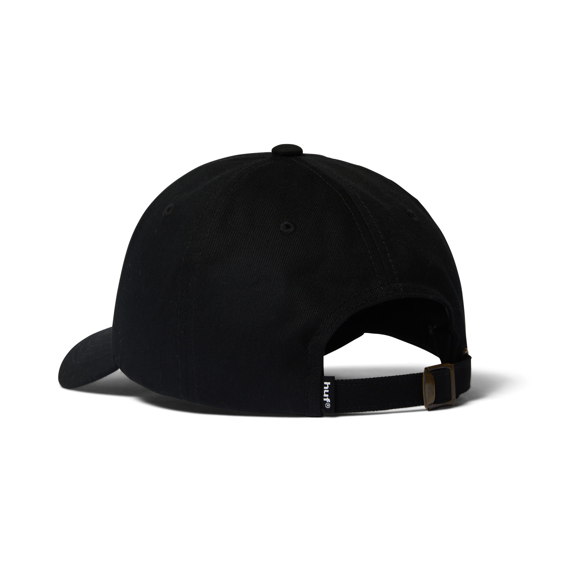 Huf Wide Angle 6-Panel Curved-Visor Hat Black
