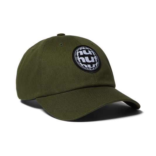 Huf Wide Angle 6-Panel Curved-Visor Hat Olive
