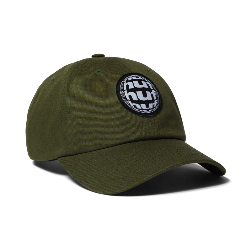 Huf Wide Angle 6-Panel Curved-Visor Hat Olive