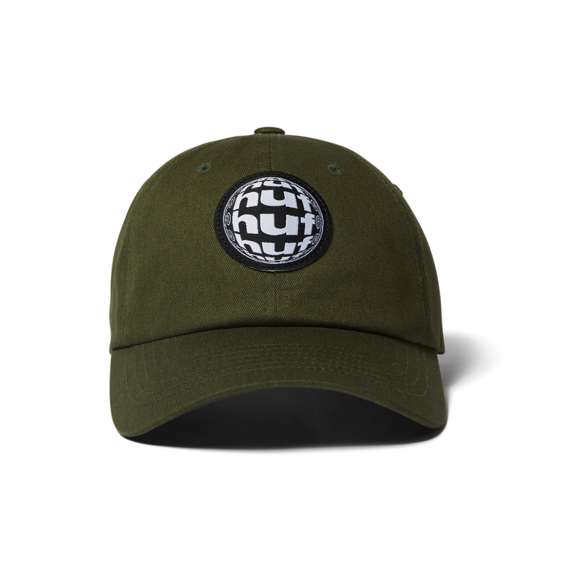 Huf Wide Angle 6-Panel Curved-Visor Hat Olive