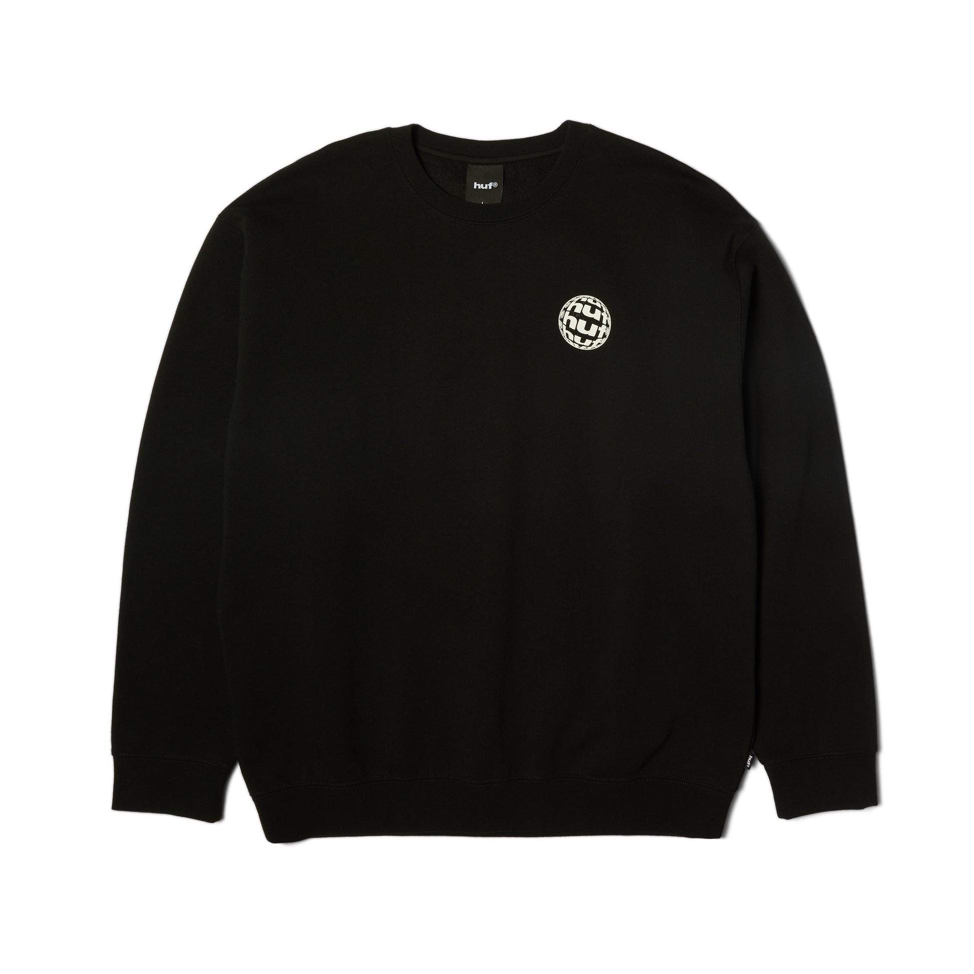 Huf Wide Angle Crewneck Sweatshirt Black