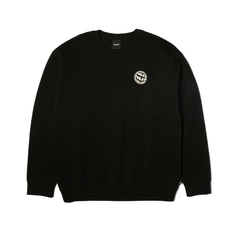 Huf Wide Angle Crewneck Sweatshirt Black