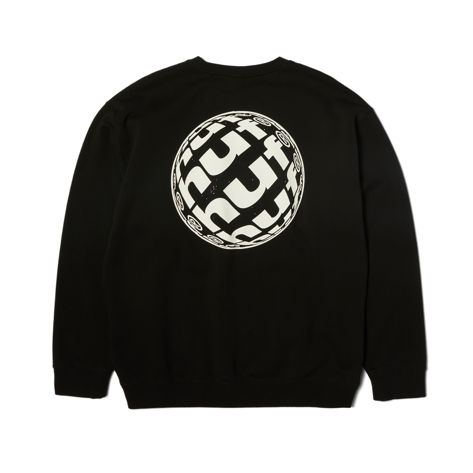 Huf Wide Angle Crewneck Sweatshirt Black