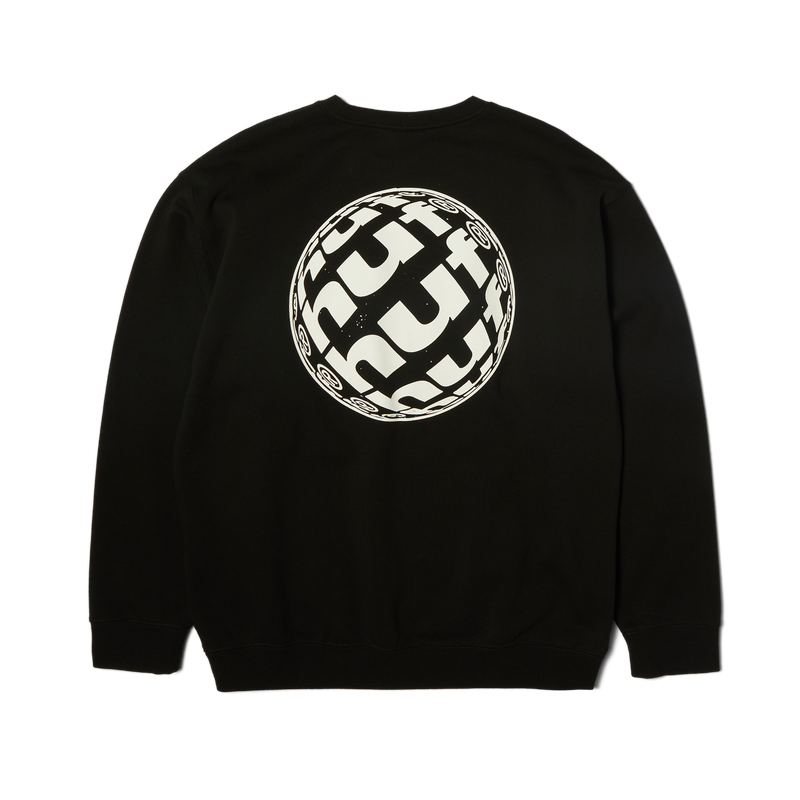 Huf Wide Angle Crewneck Sweatshirt Black