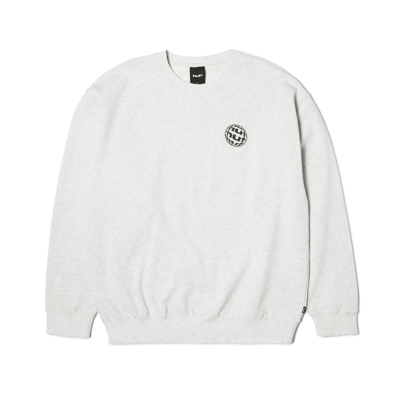Huf Wide Angle Crewneck Sweatshirt Heather Grey
